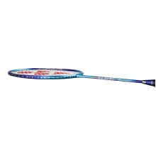 Yonex rakieta do badmintona Nanoflare 001 Clear (z wyważeniem na rączkę, elastyczna) cyanowo-niebieska - naciągnięta -